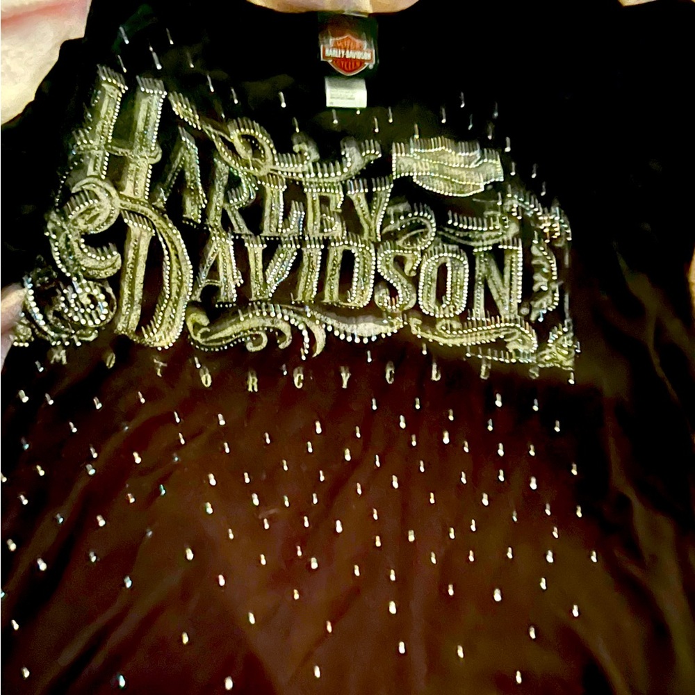 Harley Davidson sparkly blouse. Worn twice.
